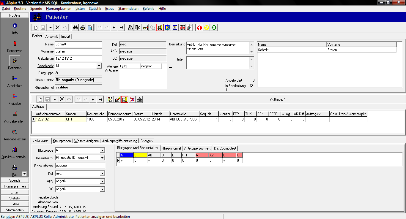 ABplus Patientenverwaltung